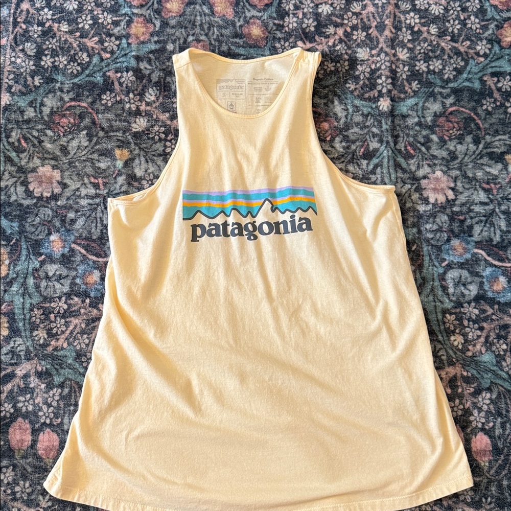 Patagonia Soft Yellow Sleeveless Top